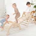 5 in 1 Pikler Triangle Set. Baby Climbing Toy Indoor Playground. Kids Jungle Gym