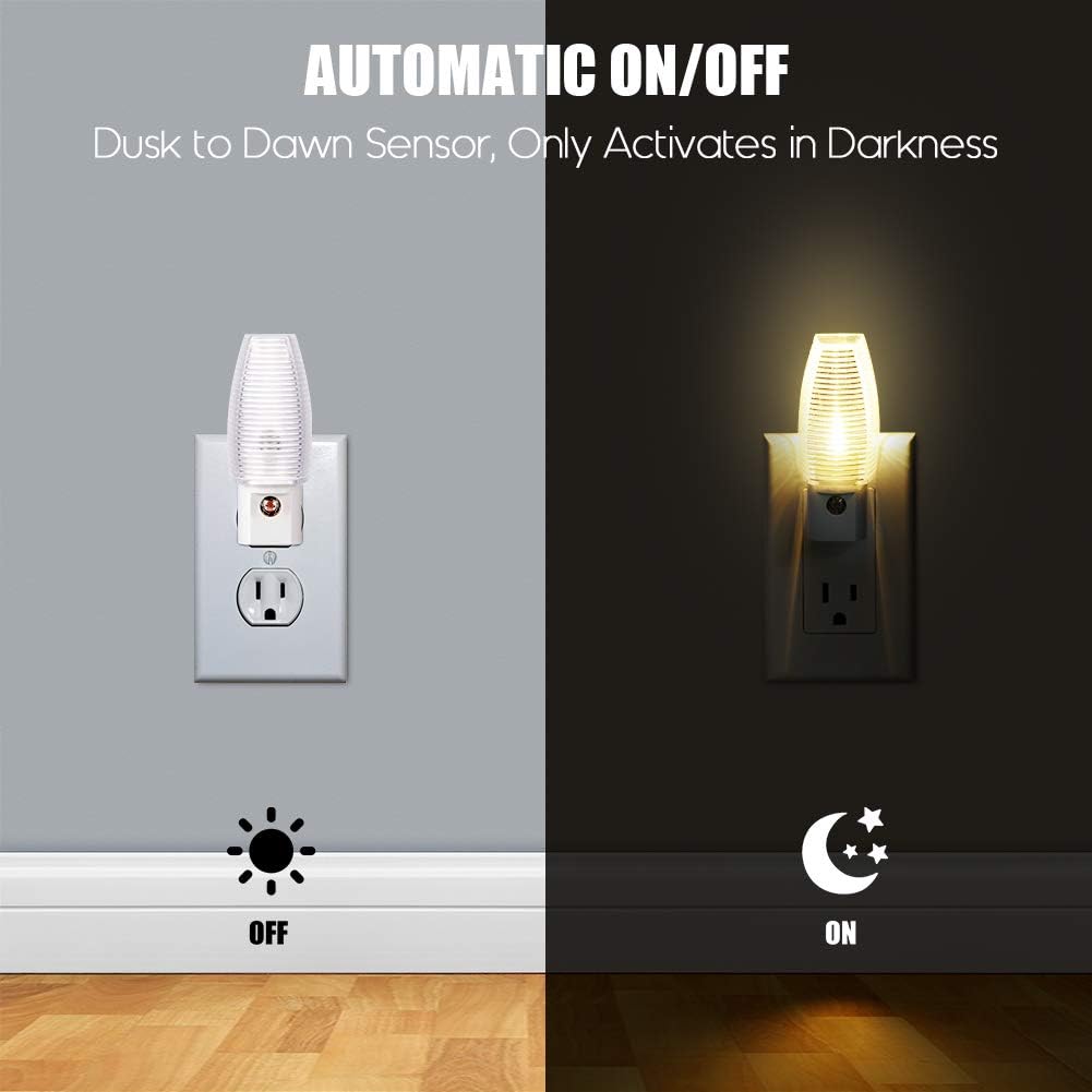 Plug in Night Light. Warm White LED Nightlight
