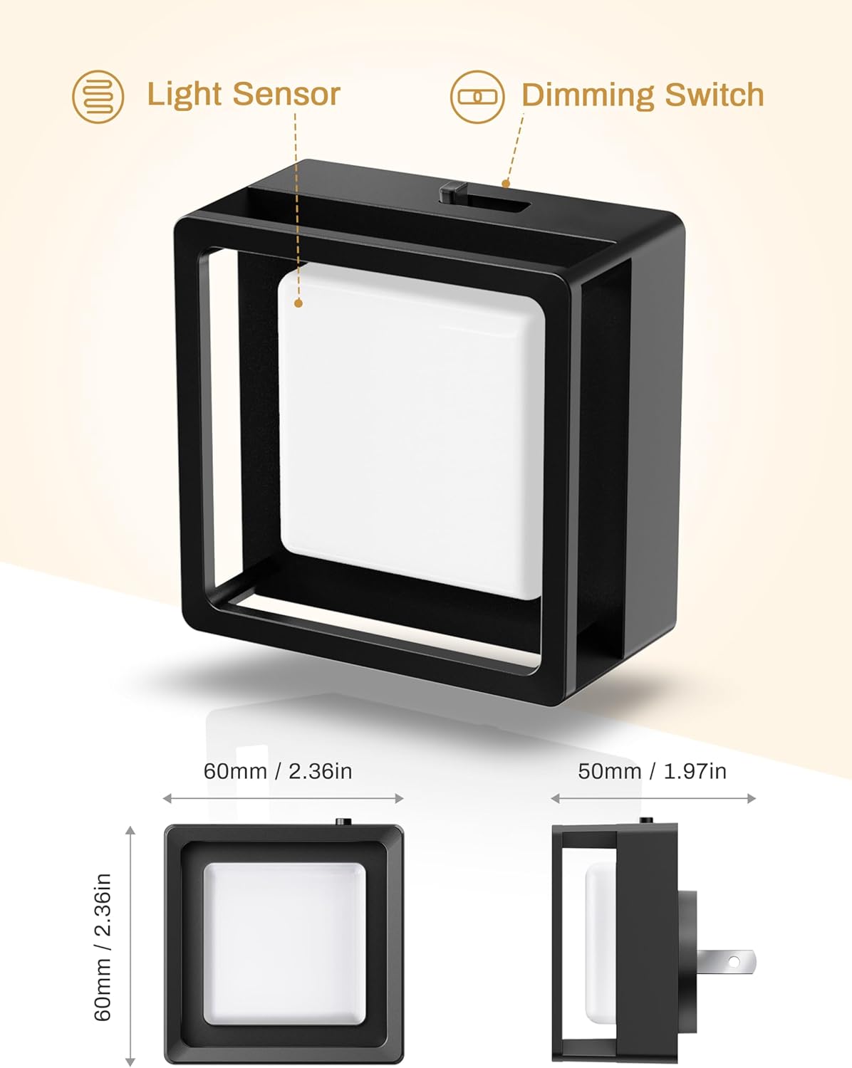 LED Night Light. Night Lights Plug Into Wall [2 Pack]