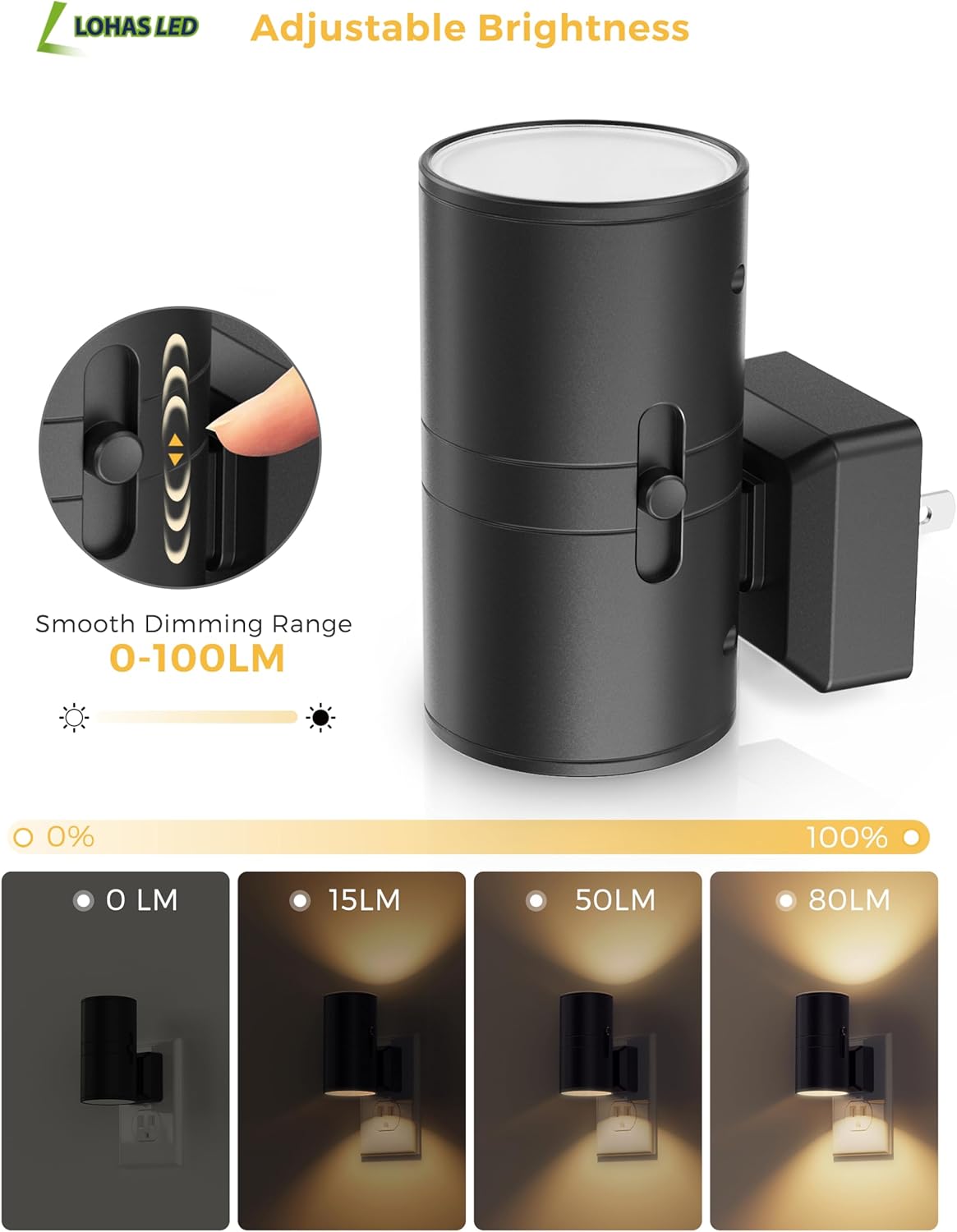 Modern Night Lights Plug into Wall