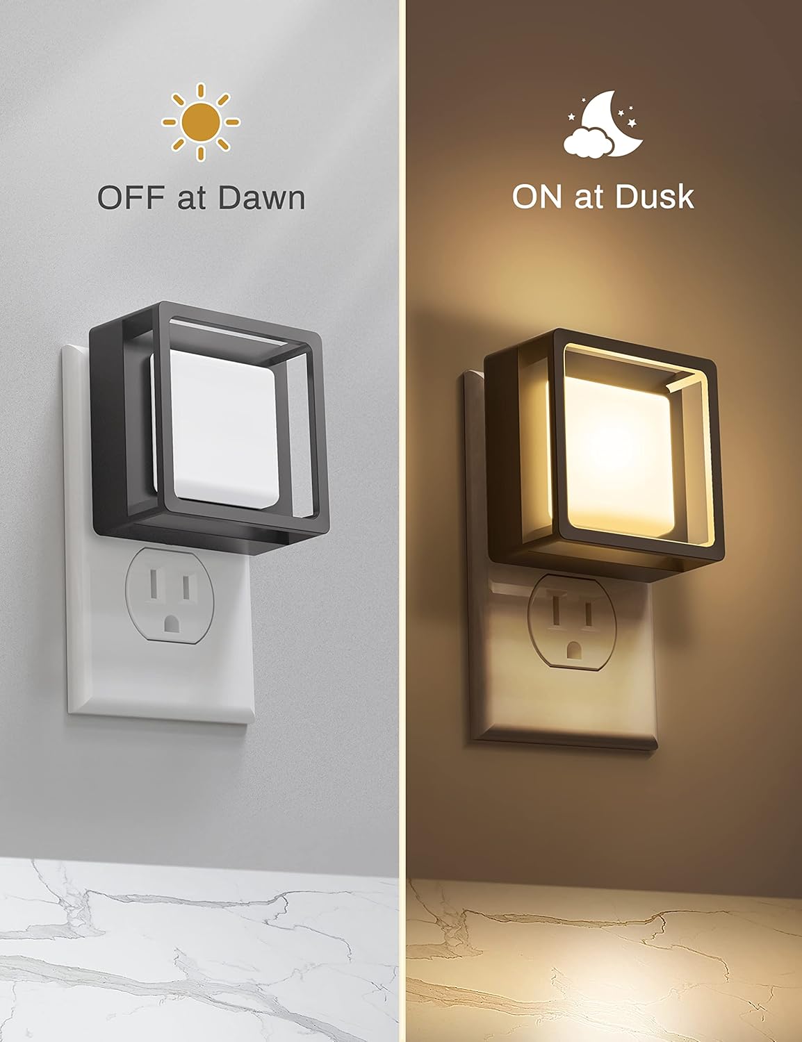LED Night Light. Night Lights Plug Into Wall [2 Pack]