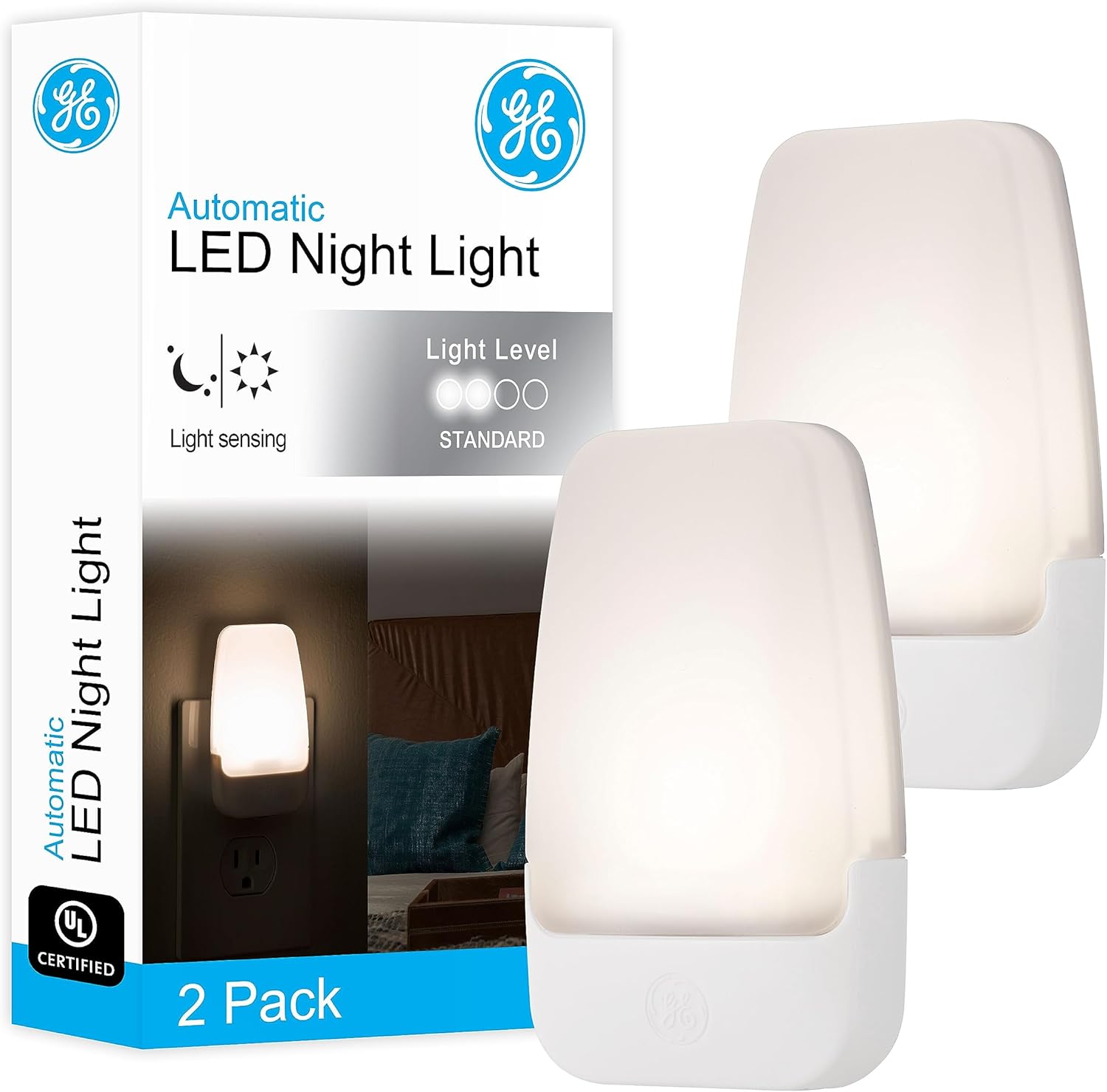 LED Night Light. Plug-in. Dusk to Dawn Senso