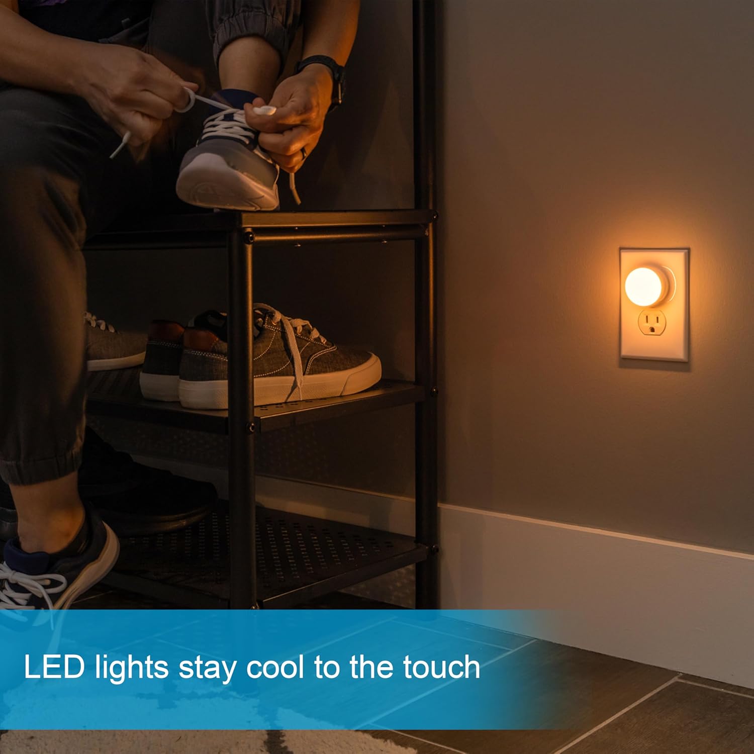 SleepLite Night Lights Plug into Wall. 4-Pack