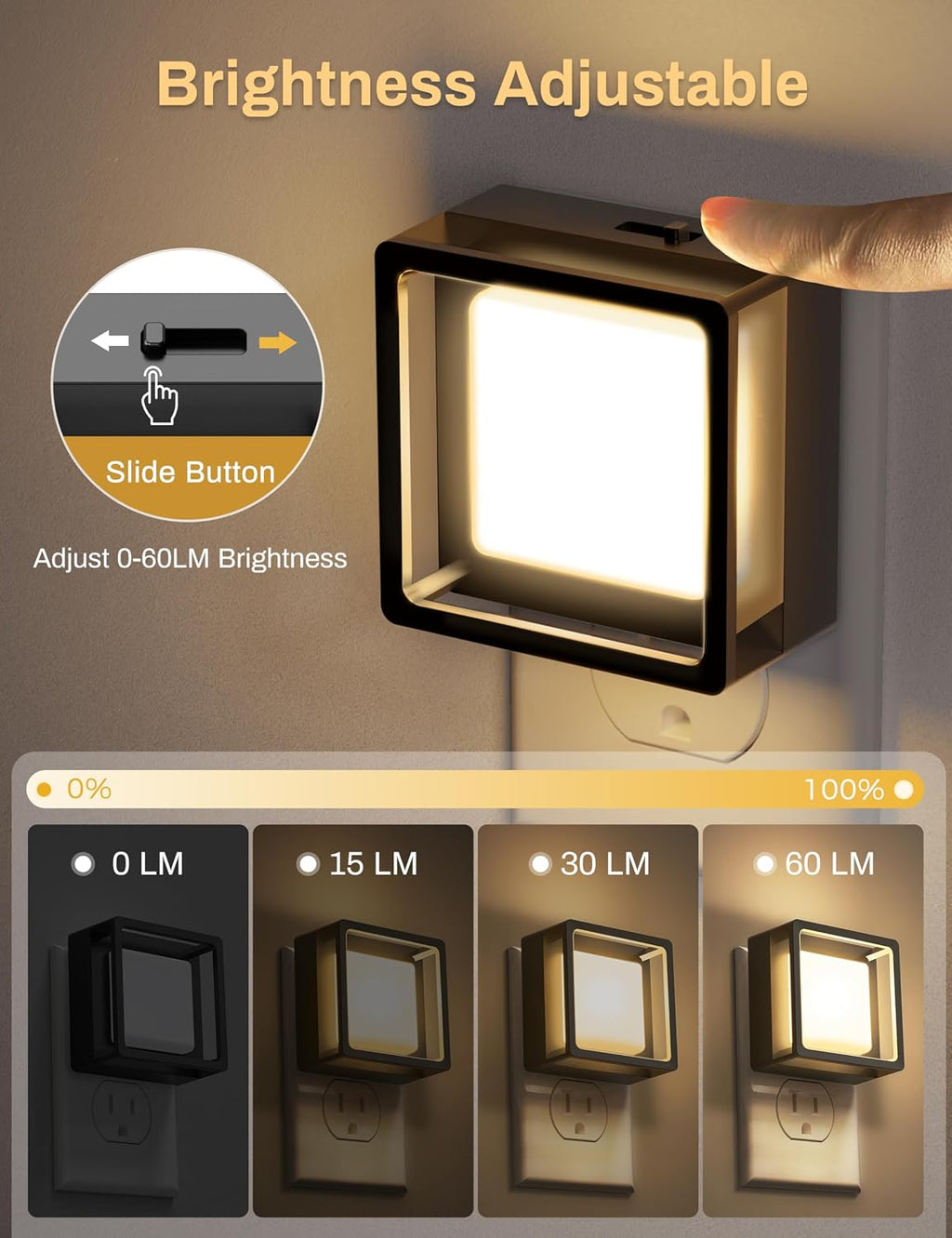 LED Night Light. Night Lights Plug Into Wall [2 Pack]