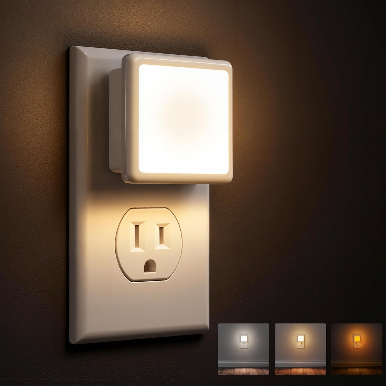 LED Night Lights Plug into Wall 2-Pack