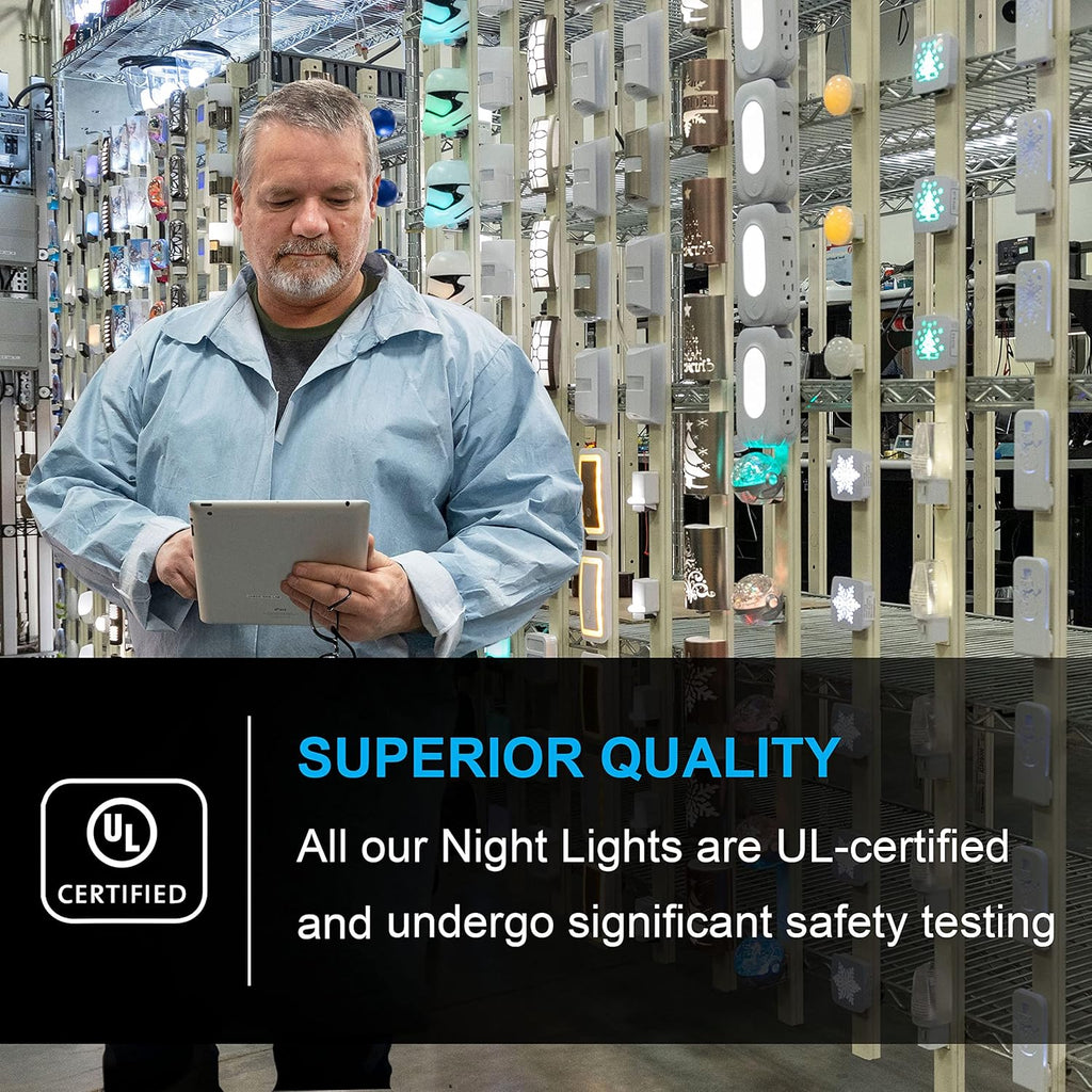 LED Night Light. Plug-in. Dusk to Dawn Senso