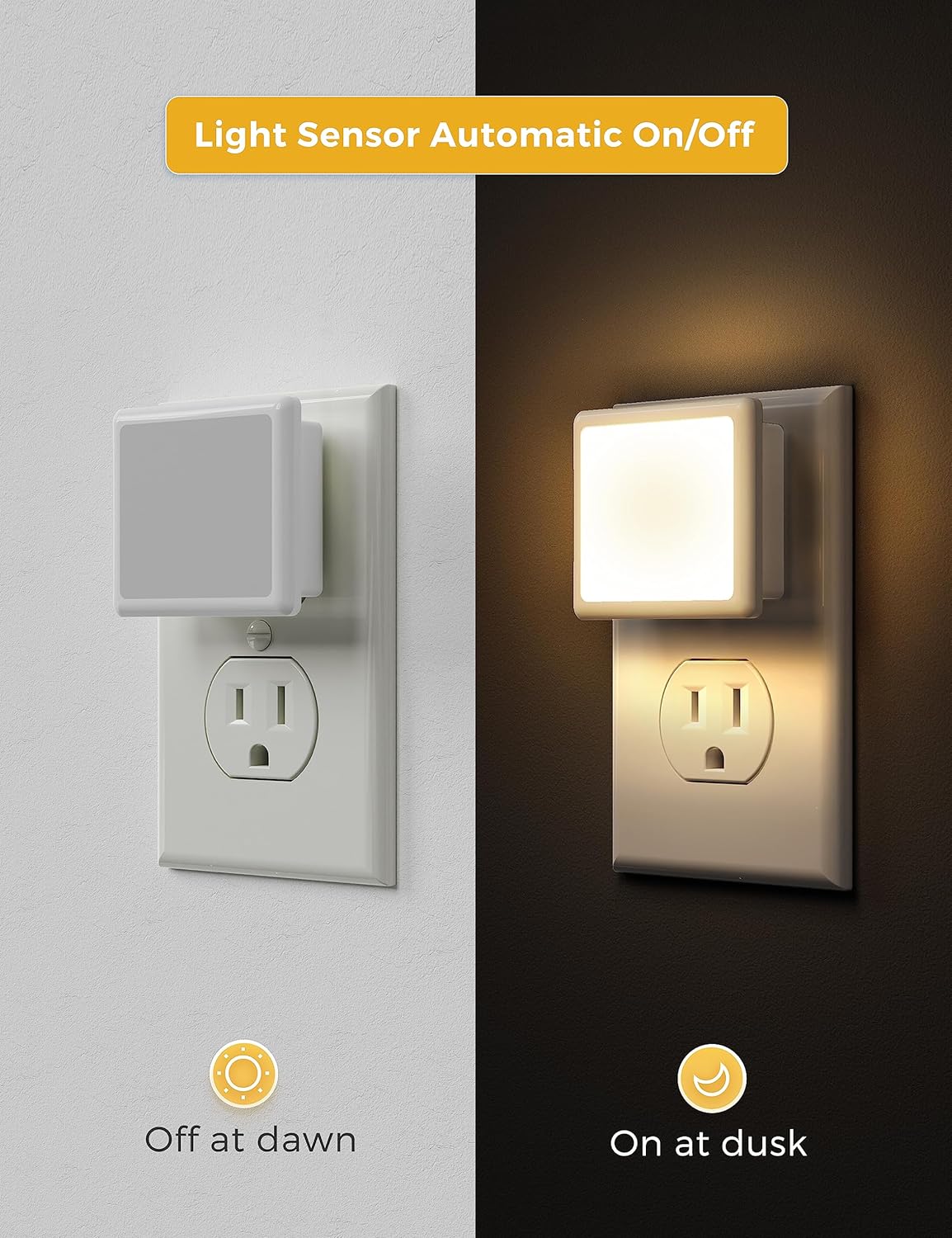 LED Night Light.Night Lights Plug into Wall