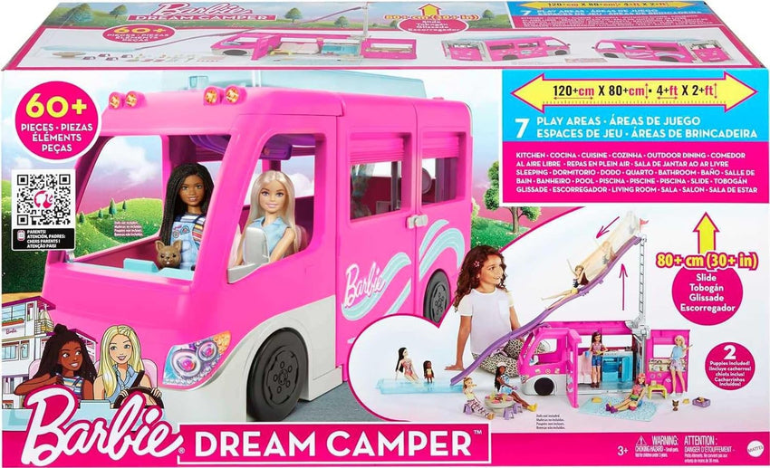 Playset. toy vehicle. comes with 60 accessories including furniture. swimming pool and 30-inch slide
