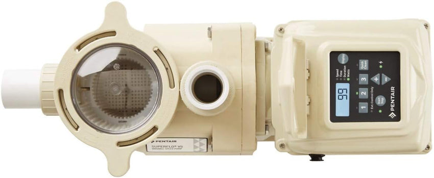 Pentair EC-342001 SuperFlo VS Variable Speed Pool Pump. 1 1/2 Horsepower. 115/208-230 Volt. 1 Phase - Energy Star Certified. Almond