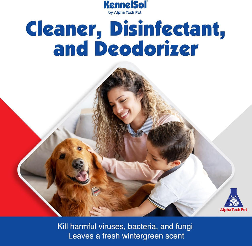 1-Step Kennel Cleaner - EPA Registered Liquid Concentrate Disinfectant and Deodorizer. Effective Against Bacteria and Viruses - 5 Gallons by Alpha Tech Pet