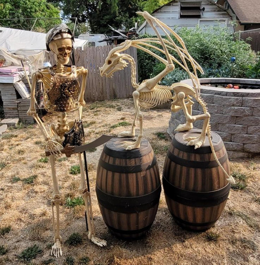 Large 4ft pterosaur skeleton. halloween decoration