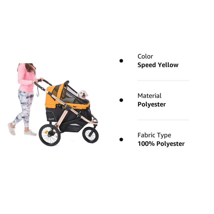 Jogging Sports Stroller with Comfort Rubber Wheels/Zipper-Less Entry/1-Hand Quick Fold/Aluminum Frame for Small/Medium Dogs. Cats and Pets (Green Camo)
