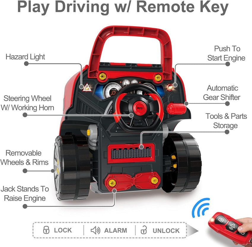 Truck engine toys. children's mechanical repair set